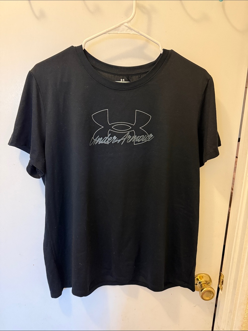 Under Armour Black Short Sleeve Logo Tee